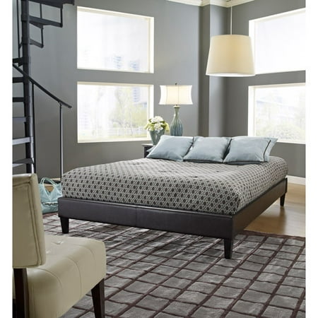 premier elite faux leather twin brown upholstered platform bed frame with bonus base wooden slat system - Upholstered Platform Bed Frame premier elite faux leather twin brown upholstered platform bed frame with bonus base wooden slat system - Upholstered Platform Bed Frame