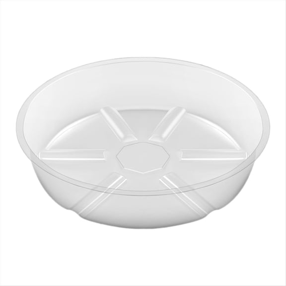 Quaqdae 10 Pack Plant Saucers Drip Tray 6 Inch Clear Plastic Flower Pot for Indoor Plants, Pots