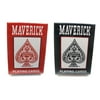 Maverick Standard Index Playing Cards - 1 Red Deck and 1 Blue Deck #1000703