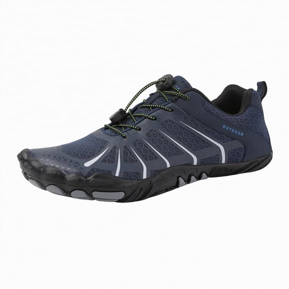 Rotm Sneakers Mens Men's Trail Running Shoes Fashion Walking Hiking Sneakers for Men Cross Training Shoes Shoe Outdoor Snearker Mens Casual Workout Footwear Dark Blue,Size 8