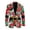 Christmas Santa Claus, variant on Men's Open Front Jackets Suit with 2 Pockets Color Leopard Print Long Sleeve One Button Blazer Breathable Sport Business Daily Coat,S