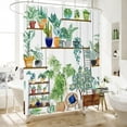 thumbnail image 2 of Bohemian Bathroom Curtain Colorful Boho Floral Print Beautiful Bright Polyester Fabric Cloth Shower Curtain for Bathroom Decoration, 72"x72" (Tape I), 2 of 6