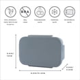 thumbnail image 2 of 3 Sprouts Recycled Plastic Bento Box for Kids - Blue, 2 of 8