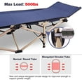 thumbnail image 3 of REDCAMP Folding Camping Cots for Adults 500lbs Heavy Duty,28" Extra Wide Portable Sleeping Cot Guest Bed for Camping Travel Outdoor Indoor, Blue, 3 of 8
