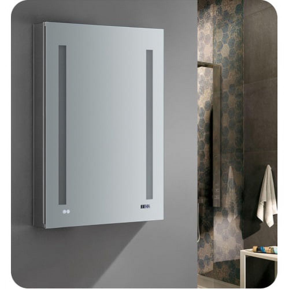 Fresca Tiempo 24" Right Aluminum Bathroom Medicine Cabinet in Mirrored - image 3 of 4