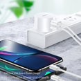 thumbnail image 3 of Dual USB Round Travel Charger Mobile Phone Charging Head USB Power Adapter With Plug For Laptops Pad Phone And More White [US standard], 3 of 5