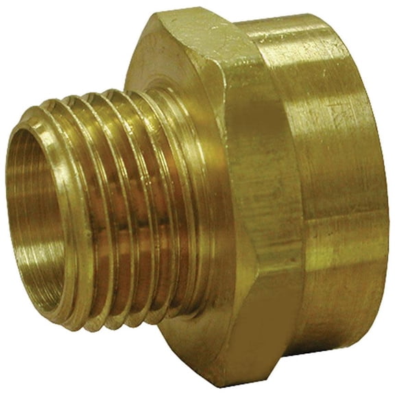 3/4" x 3/4" Brass Garden Hose Fitting, Female Hose To Male Pipe, Lead Free