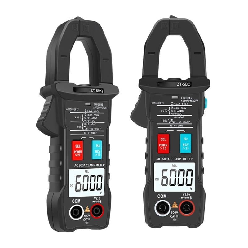 CEORPER Digital Clamp Meter 6-600V 600A Current True RMS Ammeter Pliers Multimeter