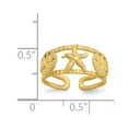 thumbnail image 5 of 14K Yellow Gold Ring Band Toe Starfish, Size 5, 5 of 5