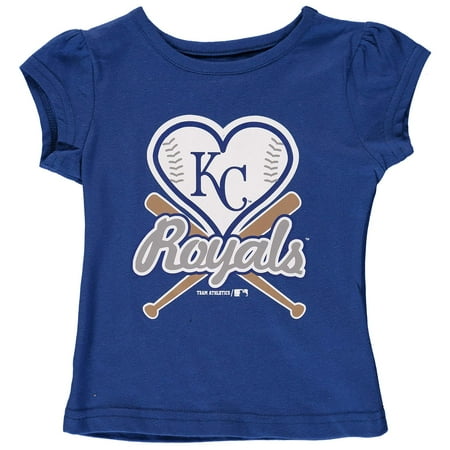 Kansas Girl - MLB Kansas City ROYALS TEE Short Sleeve Girls Cotton Jersey Team Color 12M-4T