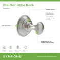 thumbnail image 4 of Symmons 583RHMB Braston Single Robe Hook - Black, 4 of 7