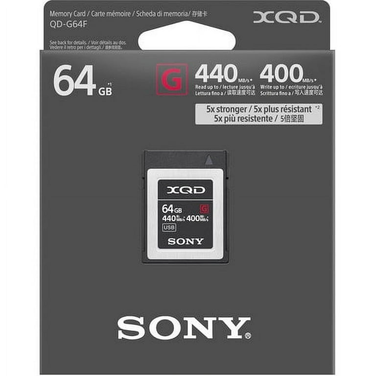 Sony Professional QDG64E/J XQD G Series 64GB Gen2 Memory Card