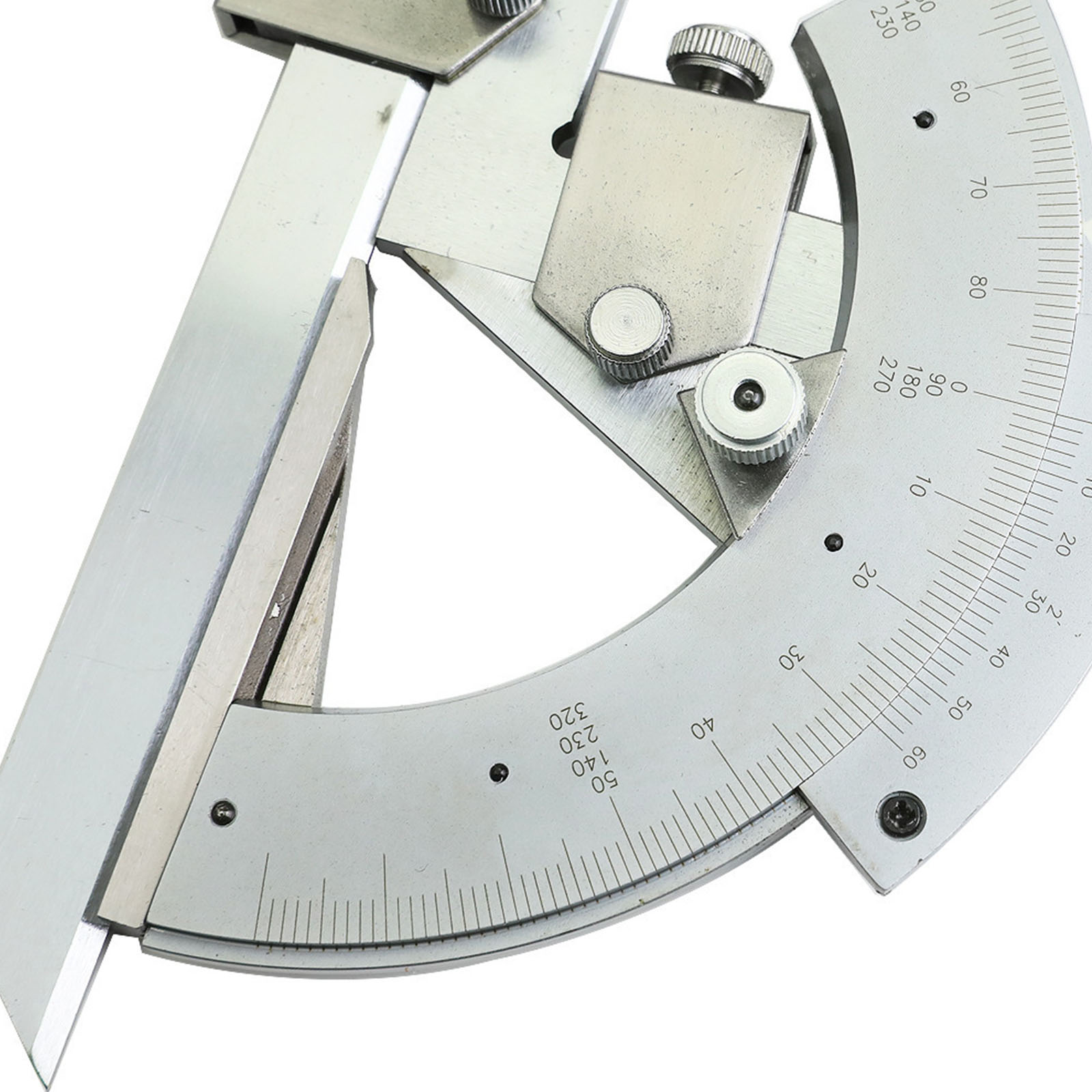 Metal Vernier Bevel Protractor Precisions Angles Finder Rulers Tool 0-320° Angles Measuring Rulers for Woodworking