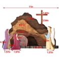 thumbnail image 5 of Escena de Pascua Decoración de madera, Decoración de la escena de la Natividad de Jesús Religioso de Pascua, Escena de la Natividad Montessori Inspirada Boda, 5 of 5