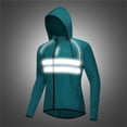 thumbnail image 4 of Packable Hooded Cycling Jacket for Running and Biking Lightweight Windproof Water Coat, 4 of 6