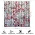 thumbnail image 2 of Beautiful Pink Roses Shower Curtain Sets with Rugs Toilet Lid Cover and Bath Mat Colorful Romantic Floral Shower Curtains with 12 Hooks Waterproof 4 Piece Bathroom Decor Set, 2 of 8