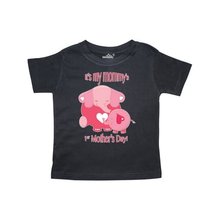 

Inktastic It s my Mommy s 1st Mother s Day Gift Toddler Boy or Toddler Girl T-Shirt