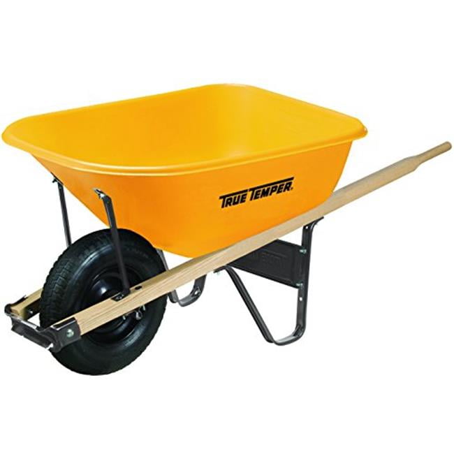 true temper 4 cu ft poly wheelbarrow