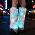 thumbnail image 6 of LED Light Up Boot Covers White Soft Leg Warmers with Twinkling Glow Effects for Christmas Parties Holiday Outfits and Winter Events Creating Magical Fashion Statements for Festive Celebrations, 6 of 6