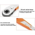 thumbnail image 3 of Llave de vaso, mini 36 dientes 1/4 pulgadas Llave de vaso Llave de trinquete Destornillador Llave de vaso Herramientas manuales automotrices (naranja) Vhermosa ZYY-2778, 3 of 4