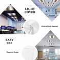 thumbnail image 5 of Brown White Ombre Fluorescent Light Covers, Vintage Minimalist Country Gradient Magnetic Light Covers for Ceiling Lights, Fluorescent Ceiling Shade Filters for Classroom Bedroom Office 4x2Ft x 1PCS, 5 of 8