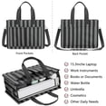 thumbnail image 2 of Canvas Tote Bag for Women with Compartments, Large Cute Checkered Teacher Student Shoulder Bag Nurse Purses Crossbody Bags Work Laptop Book Bag Satchels Handbags, 2 of 6