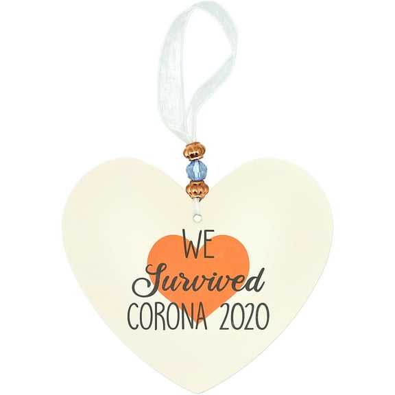 Pavilion Gift Company - We Survived - 3.5" Heart-Shaped Ornament