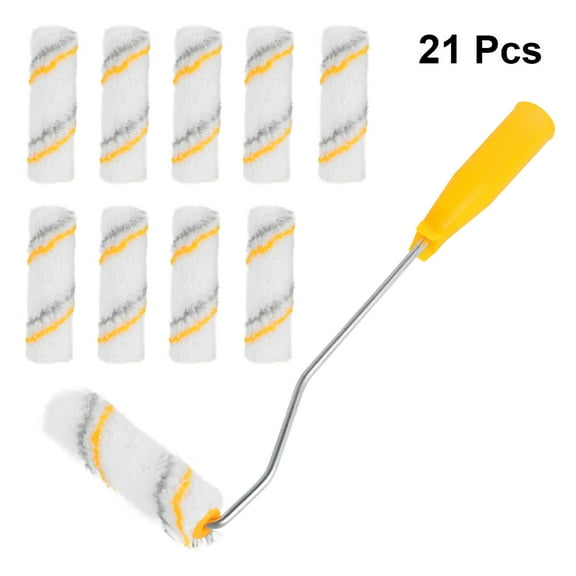 KAKOWELY 1Set Mini Paint Rollers for Painting Walls Assorted Color for Home Decoration