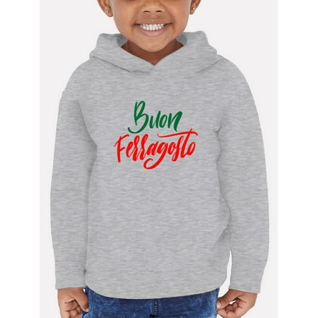 

Buon Ferragosto Red Calligraphy Hoodie Toddler -Image by Shutterstock 4 Toddler
