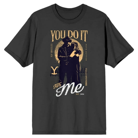 Yellowstone You Do It for Me Full Moon Men's Charcoal T-shirt