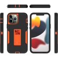 thumbnail image 4 of Showdd Diseñado para iPhone 13 Pro Max Funda con soporte Protección contra caídas de grado militar Funciona con soporte magnético para automóvil, A prueba de polvo Ligero Impermeable, Híbrido H, 4 of 5
