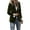 Army Green, variant on Velvet Blazers for Women Casual Business Button Up Jacket Fall Winter Coats Notch Lapel Work Office Jackets Blazer