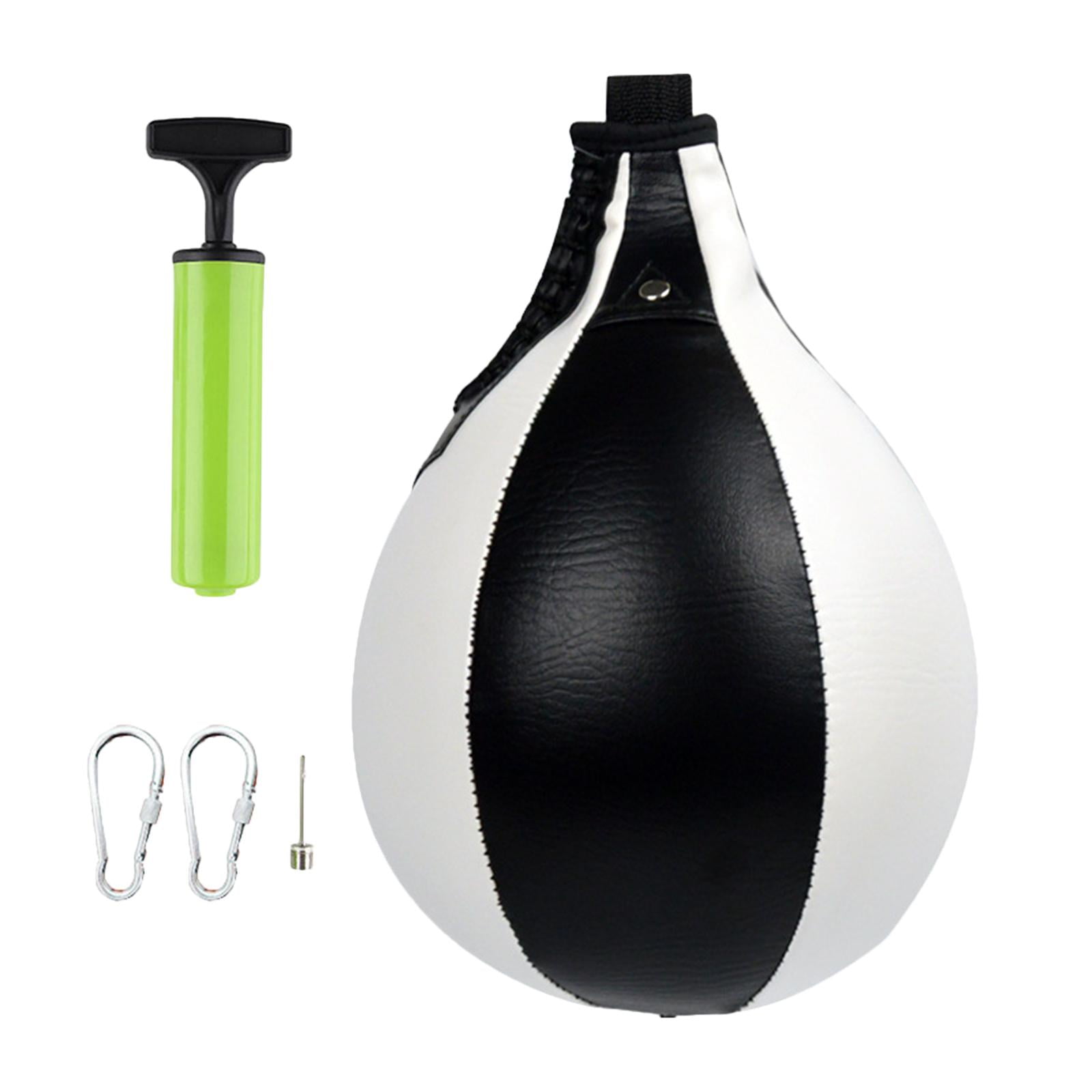 harayaa package, Heavy Duty PU Leather Hanging Swivel for Boxing, MMA, boxeo en Black White