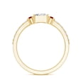 thumbnail image 2 of Rosec Jewels Lab Created Diamond Mens Engagement Ring with Ruby (Authentically Certified), 14K Yellow Gold, US 11.50, 2 of 8