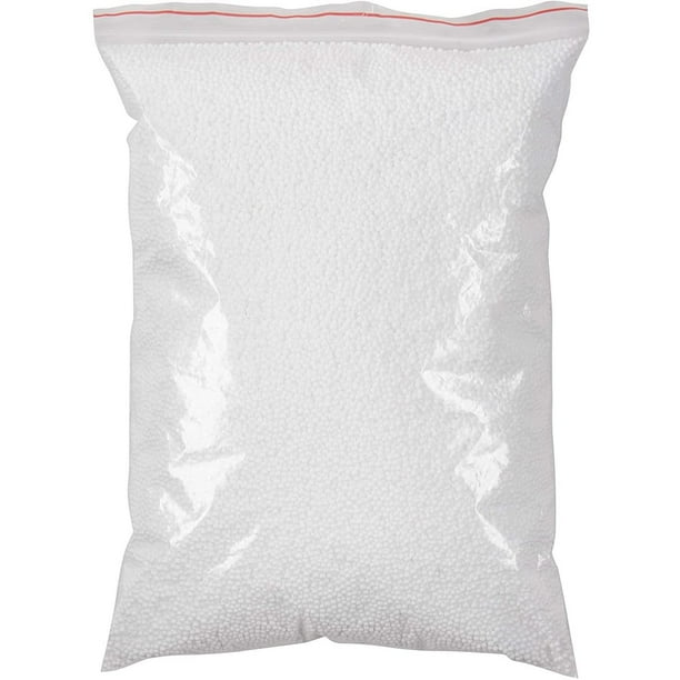 Perlas de espuma Juvale para manualidades con limo, 90 000 piezas, color blanco