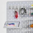 thumbnail image 4 of 24Pcs Hooks J Shape Hook Peg Board Tool Organizer Accessories, Black, 4 of 5