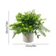 thumbnail image 3 of Plantas artificiales en maceta con hojas de plástico para decoración del hogar, oficina, baño, estantería, verdura de bajo mantenimiento, 3 of 5