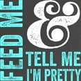 thumbnail image 2 of CafePress - Feed Me And Tell Me I'm Pretty Maternity T Shirt - Maternity Dark T-Shirt, 2 of 3
