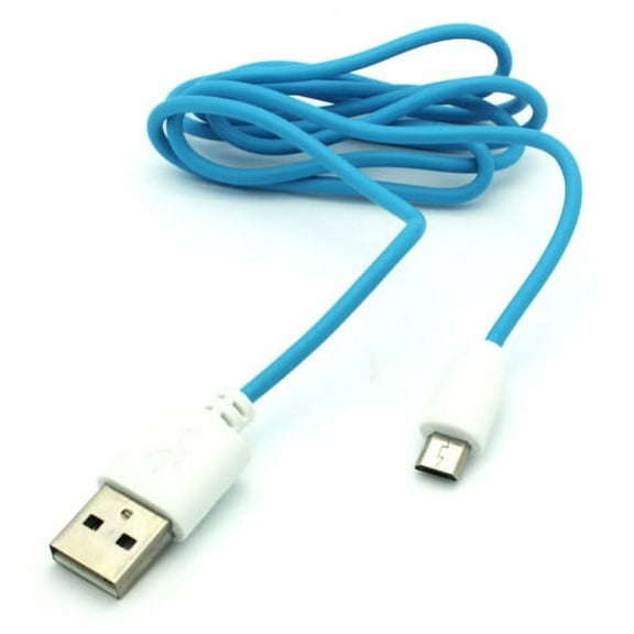 MicroUSB 3ft USB Cable for Moto E (2020) - Charger Cord Power Wire Sync Fast Charge Blue G2G Compatible With Motorola Moto E (2020)