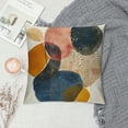 thumbnail image 2 of JEUXUS  Mid Century Modern Boho Abstract Throw Pillow Covers Aesthetic Navy Blue Burnt Orange Pillow Covers Geometric Minimalist Decor for Couch Home Decor, 2 of 5