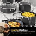 thumbnail image 3 of Guy Fieri's Flavortown Laser Titanium 12 Piece Set - Non-stick Cookware Set Without PFAS, PTFE, or PFOA, 3x More Durable, Dishwasher Safe, Oven Safe, 3 of 5