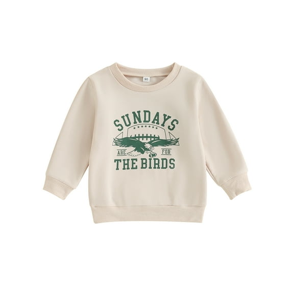 Bagilaanoe Toddler Baby Girl Boy Casual Sweatshirt Long Sleeve Letter Print Pullover 6M 12M 18M 24M 3T 4T Kids Fall Loose Tee Tops