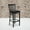 Black Vinyl Seat/Black Metal Frame, variant on BizChair 2 Pk. Black School House Back Metal Restaurant Barstool - Burgundy Vinyl Seat