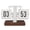 White, variant on BOKYAN Creative Calendar Retro Auto Flip Desk Clock Large Number Battery Powered Digital Mechanical Table Clock for Home Office Decor 12 Hour White