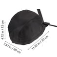thumbnail image 2 of REACHISE Chef Hat Headwear for Service Kitchen Restaurant (Black), 2 of 7