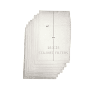 Amana 16x25 A1EAC Replacement Media Filter Pad Refills Year Supply (4 Pack)