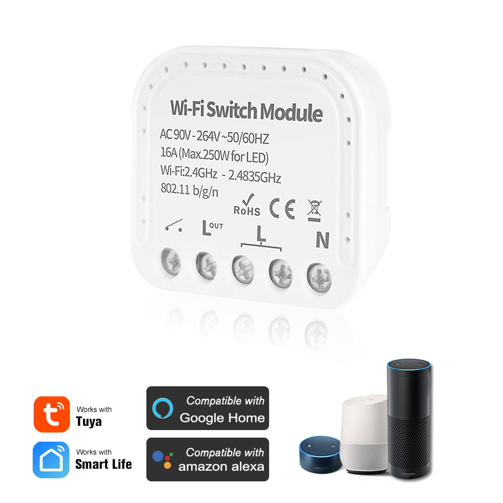 MINI Wifi Smart Light Switch 2 Way Diy Breaker Module ...