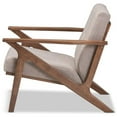 thumbnail image 4 of Bowery Hill Fauteuil d'Appoint Capitonné avec Accoudoirs, Gris et Brun Noyer, 4 of 7