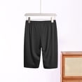 thumbnail image 4 of StSilkitty Womens Pajama Shorts Solid Color Elastic Waist Lounge Sleepwear Knee Length Shorts Lightweight Comfy Sleepwear Shorts, 4 of 6