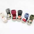 thumbnail image 4 of Lujianch Winter New Thickened Warm Baby Socks Christmas Toddler Children Shoes Walking Socks Breathable Baby Sneakers Size 3-6 Months, 4 of 4